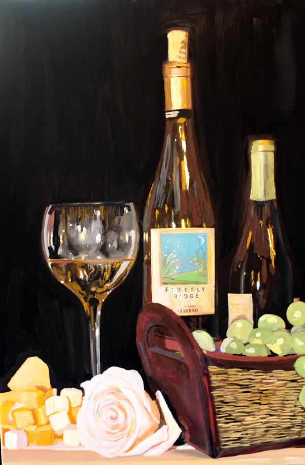 White Wine Painting